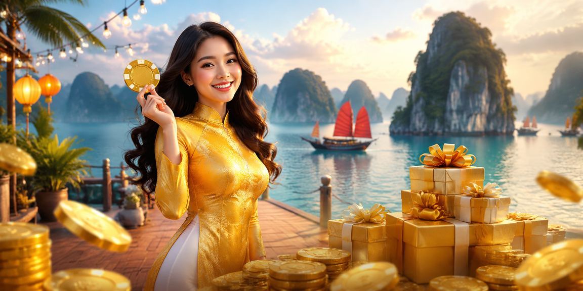 Người chơi trong trang phục áo dài cá cược tại khu vực Vịnh Hạ Long