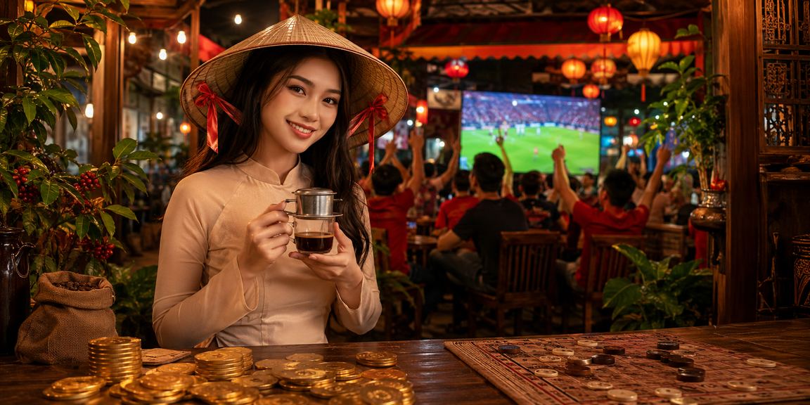 Người chơi bài truyền thống đội nón lá tại Hà Nội biểu trưng văn hóa giải trí Việt
