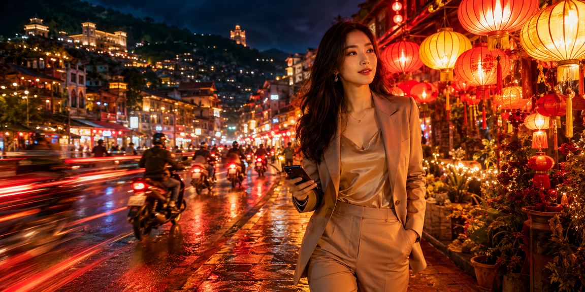 Người dùng đăng ký tài khoản vesominhngoc tại chợ đêm Sapa